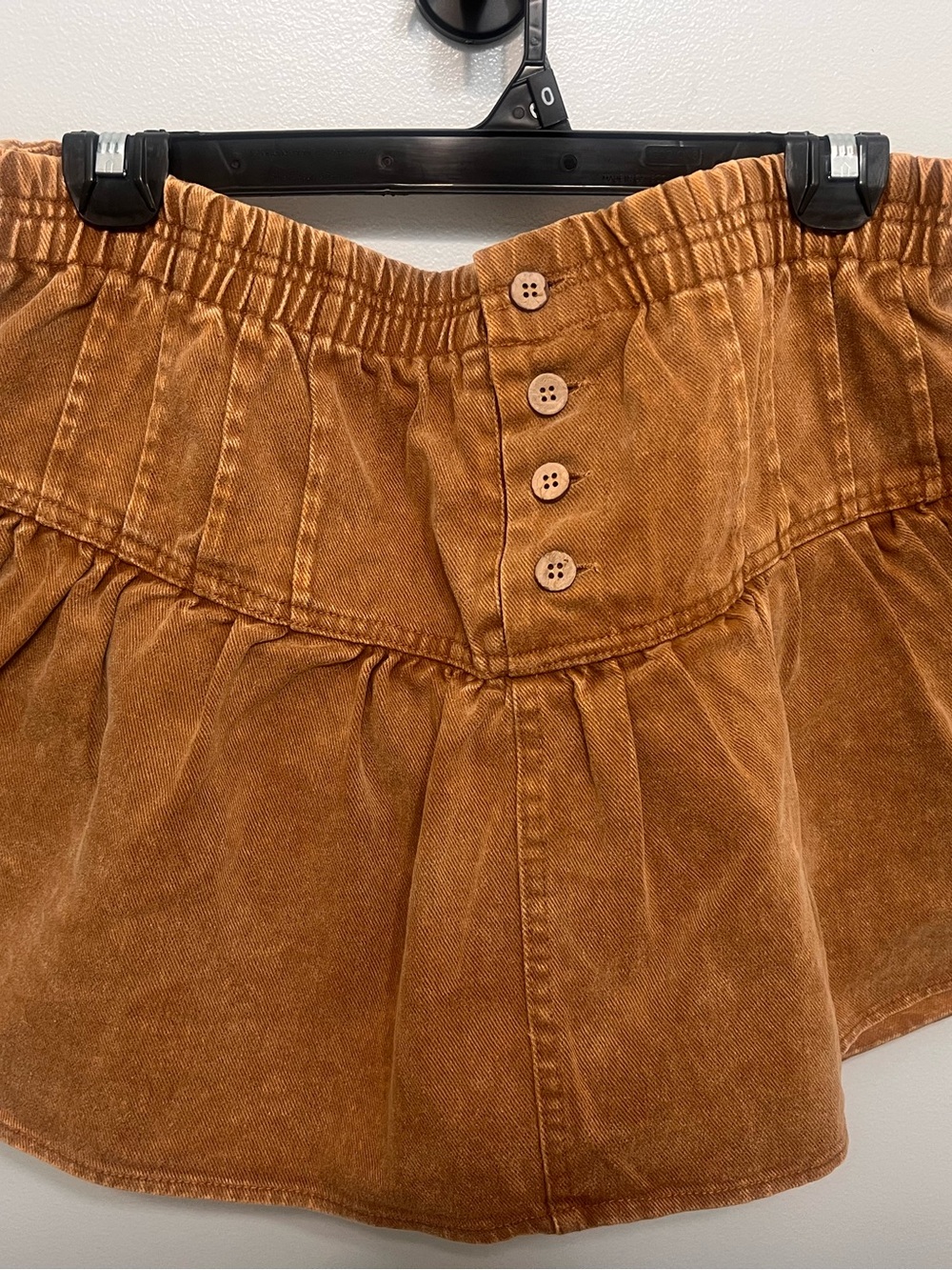 Pink Lily Brown Corduroy Skirt